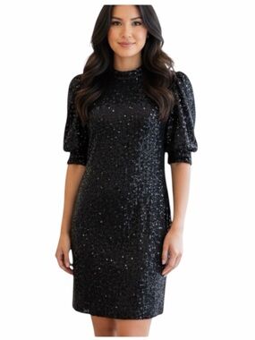 joie black sequin dress Joie | Dresses | New Joie Pentea Knit Black White Stripe Tshirt Dress Size  M Medium